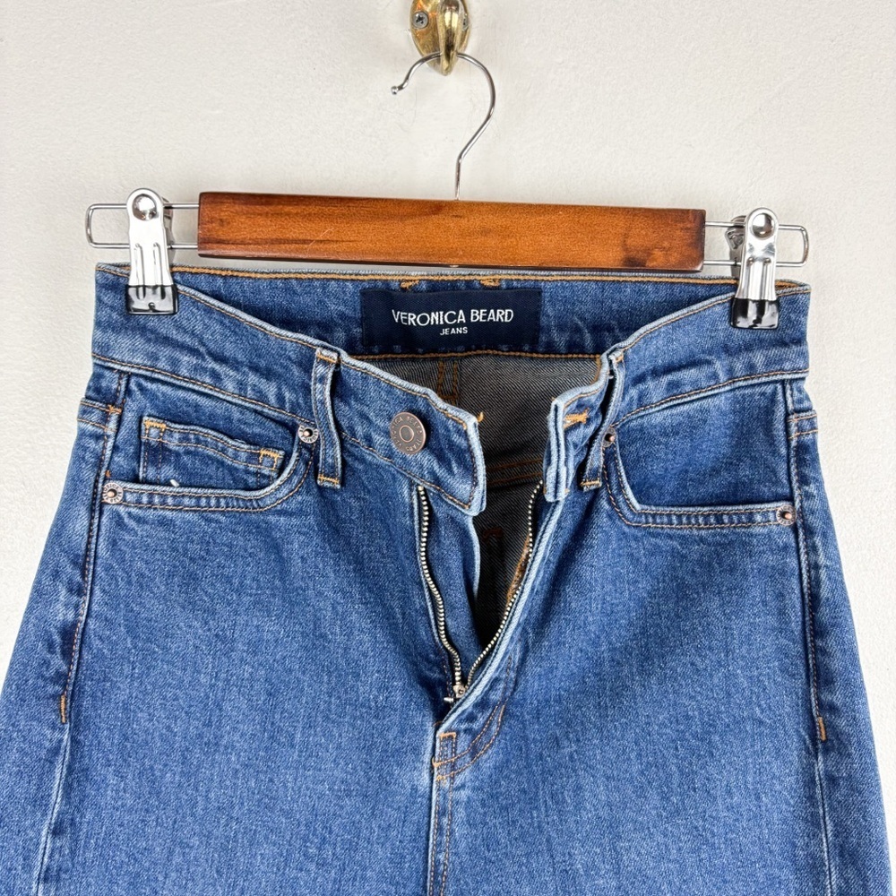 Veronica Beard Carson Thriller Ankle Flare Jean Sz 25 - Picture 7 of 12